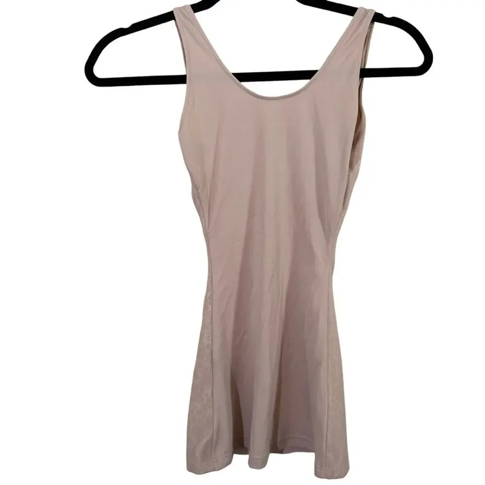 Assets Red Hot Label Spanx 1684 Rose Dust Luxe Lean Open Bust Tank Shaper Cami S